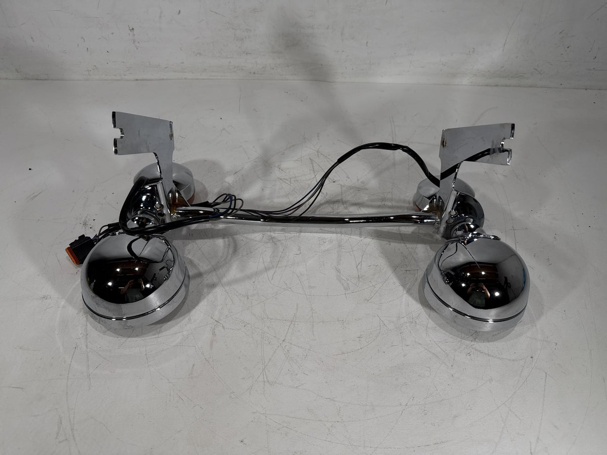 96 Harley Electra Glide Touring Ultra Front Turn Signal Indicators Aux Light Bar