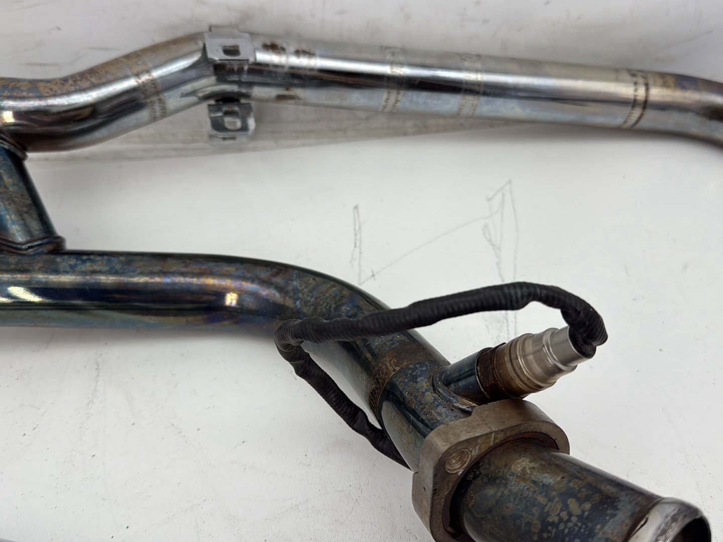 2008 Harley Softail Deluxe FLSTN OEM Exhaust Header Pipes Muffler