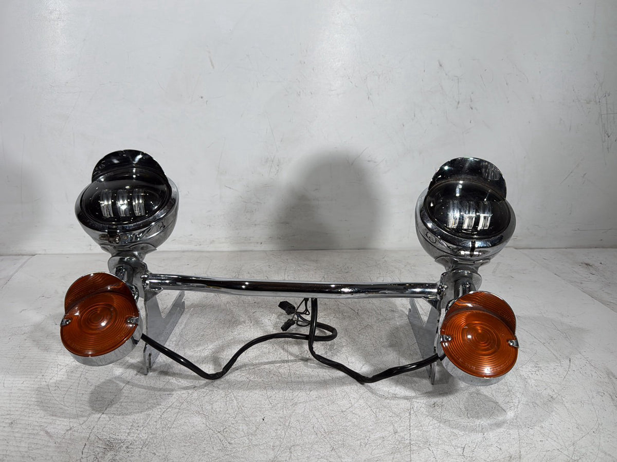 2005 Harley Road King Touring Police OEM Front Turn Signal Indicators Aux Light Bar