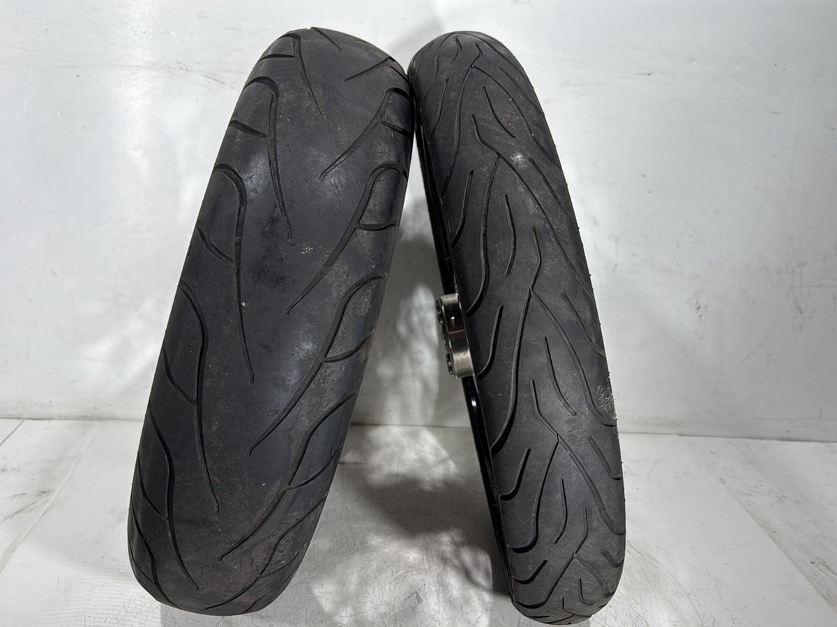 2009 Harley Dyna Street Bob FXDB OEM Front Rear Wheel Rim Tire Spoked