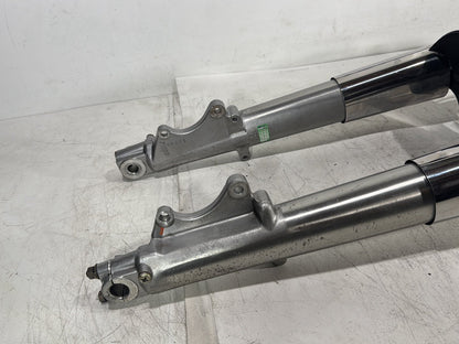 1998 Harley Touring FLHTCUI Electra Glide Ultra OEM Front Triple Tree Set & LH RH Fork Legs Sliders
