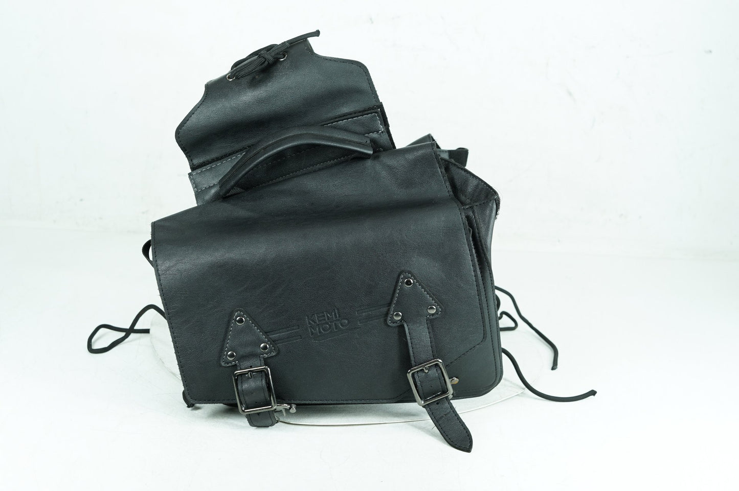 2007 - 2017 Harley-Davidson Dyna Street Bob Rear Left Right Saddlebags Luggage Leather KEMIMOTO