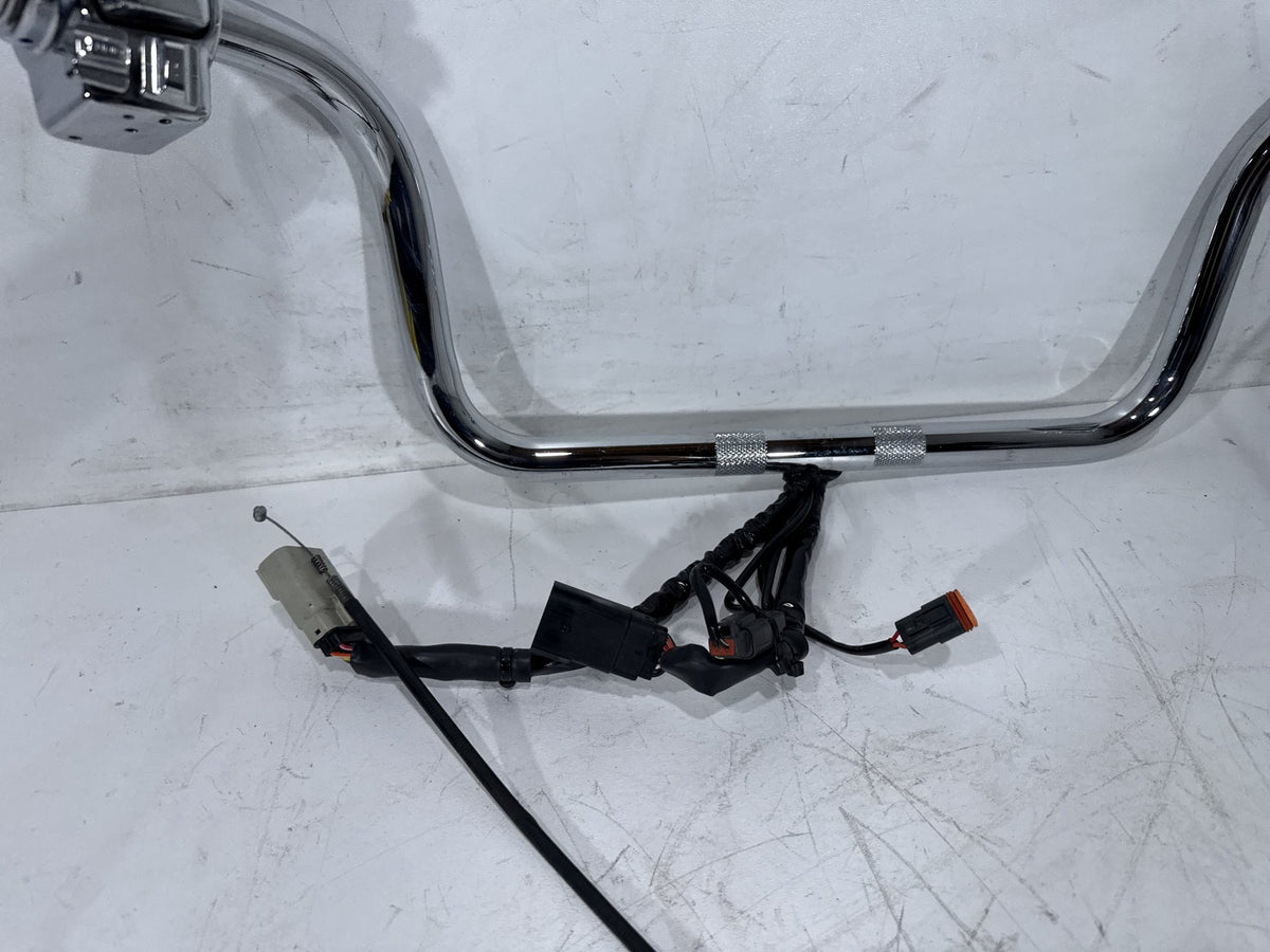 07 Harley Electra Touring CVO OEM Handlebars Left Right Switches Controls Chrome