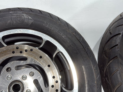 2007 Harley Street Glide Touring FLHX OEM Front & Rear Wheel Rim Tire