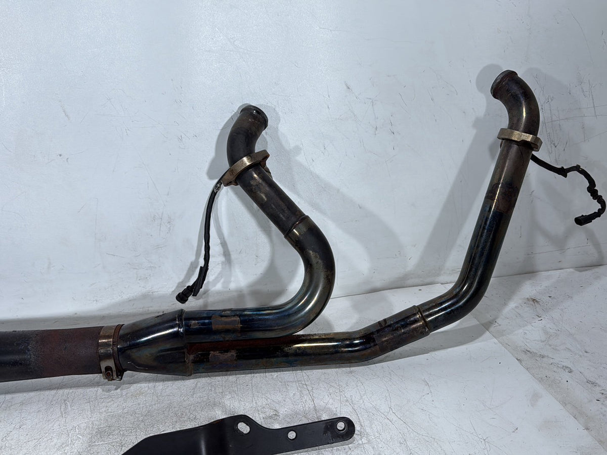 2007 Harley Dyna Street Bob FXDB Exhaust Header Pipe Muffler 2 into 1 BASSANI