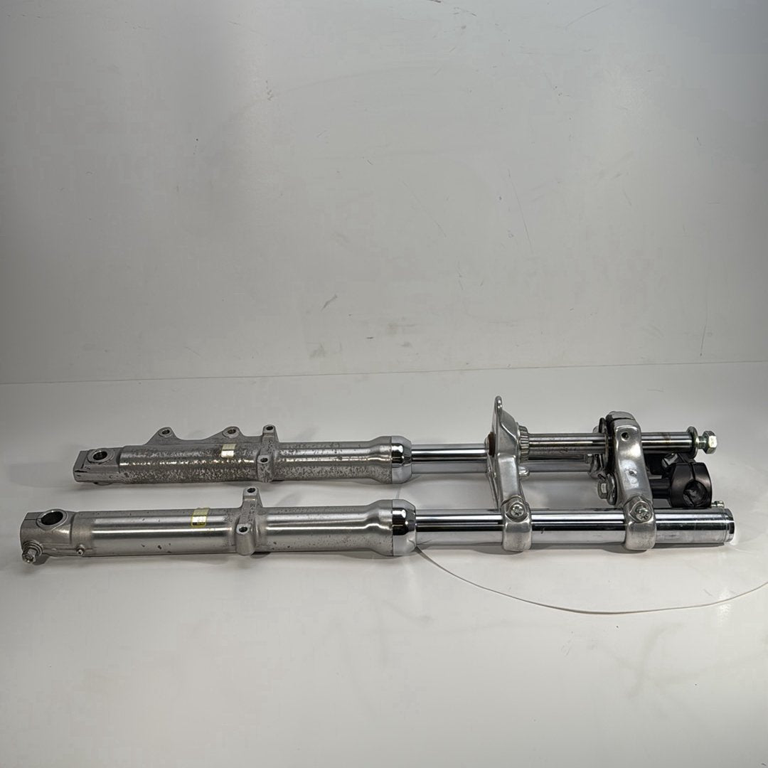 1986 - 2003 Harley-Davidson Sportster Hugger 883 Front Triple Tree Set & LH RH Fork Legs Sliders  	45563-87