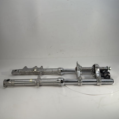1986 - 2003 Harley-Davidson Sportster Hugger 883 Front Triple Tree Set & LH RH Fork Legs Sliders  	45563-87
