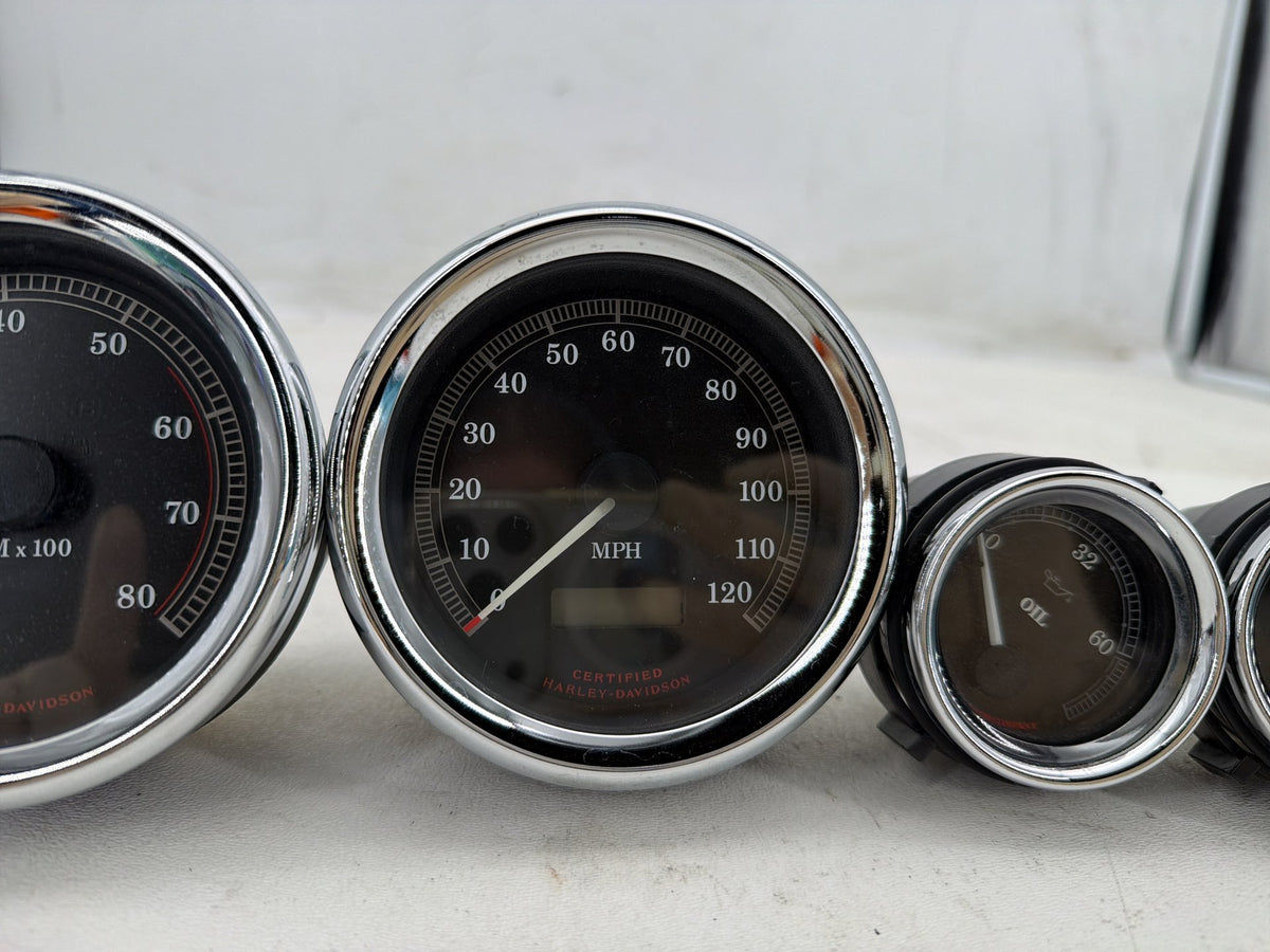 03 Harley Electra Glide Touring Ultra Air Oil Volt Fuel Tacho Speedo Gauges 25K