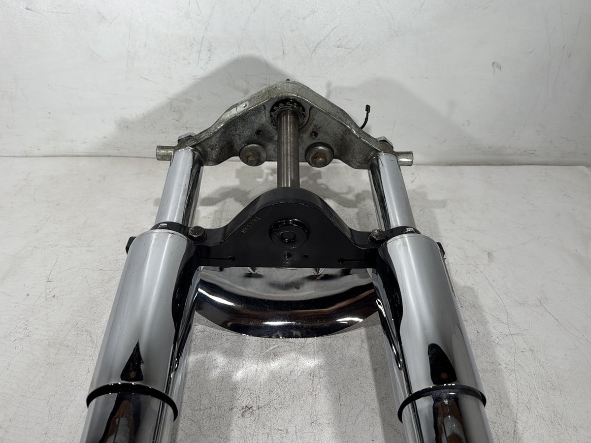 1990 Harley Electra Glide Touring Sport Front Triple Tree Set & LH RH Fork Legs Sliders
