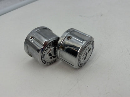 1986 - 1998 Harley-Davidson Softail Heritage Classic Front Wheel Axle Nut Covers Caps 43163-08A