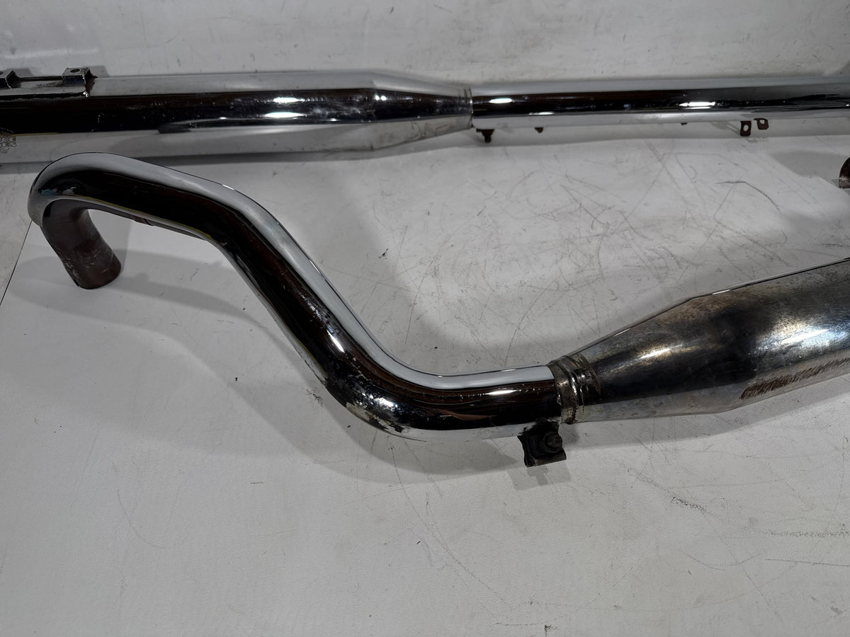 06 Harley Road King Touring Custom Exhaust Header Pipes Vance & Hines Scratched