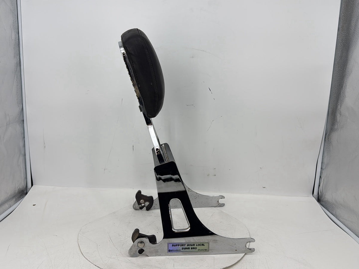 2009 Harley Dyna FXD Super Glide OEM Rear Sissy Bar w/ Backrest Cushion Pad