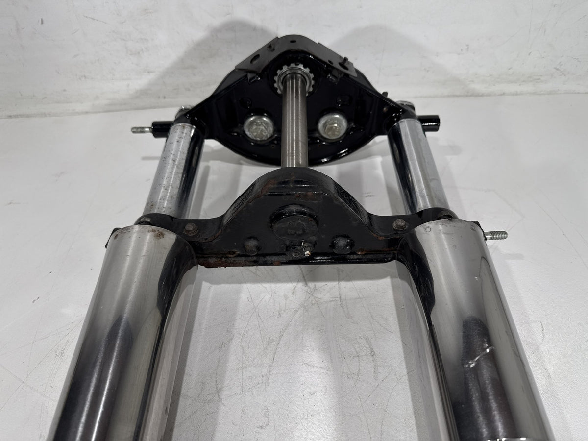 2011 Harley Road King Touring OEM Front Triple Tree Set LH RH Fork Legs Sliders