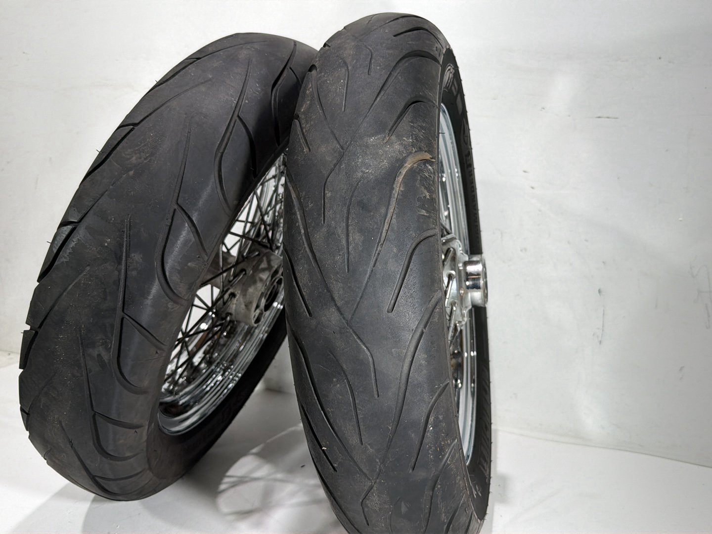 2011 Harley Heritage Softail Classic FLSTC Front Rear Wheel Rim Tire Spoked 16"