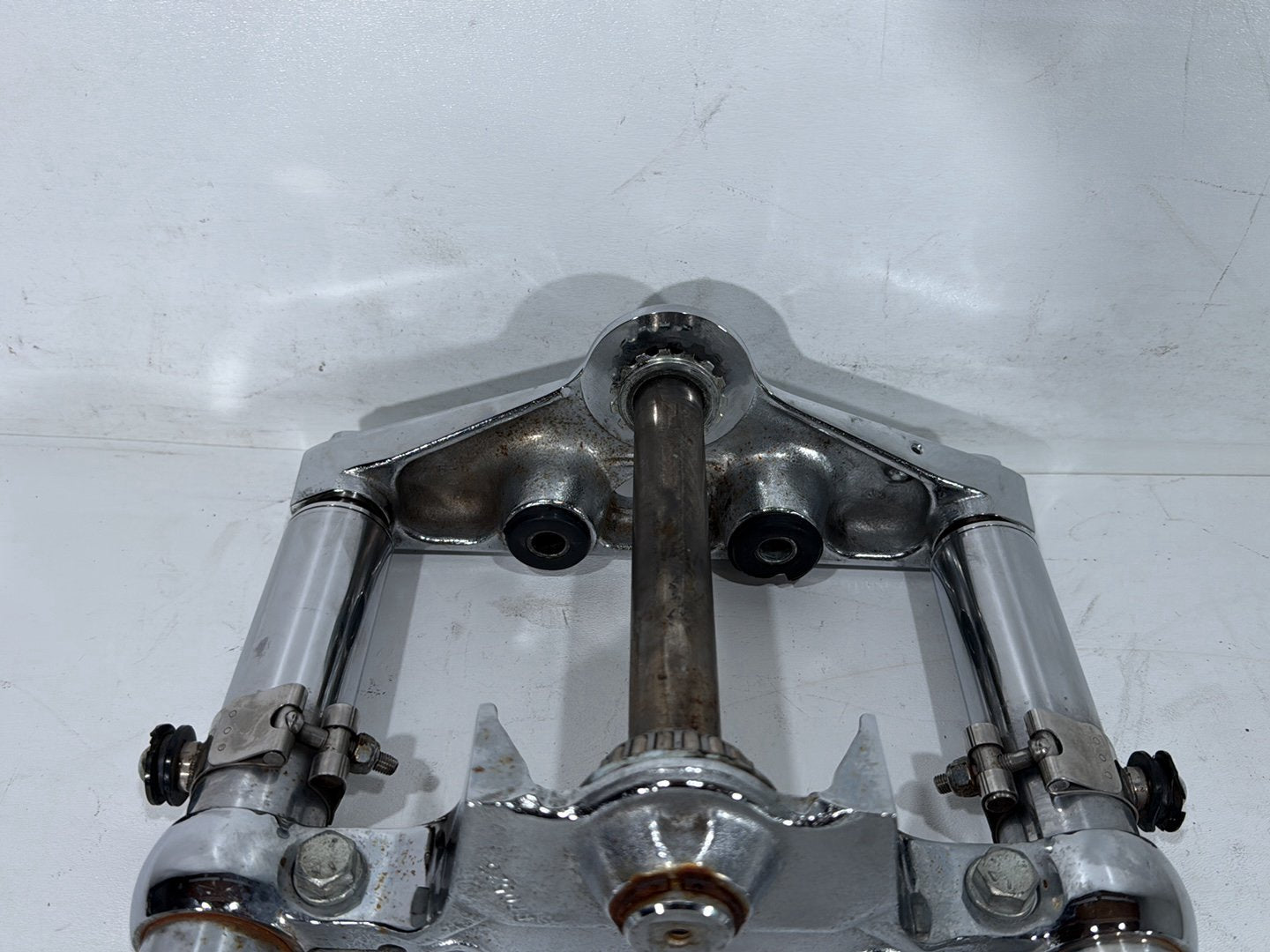 2000 Harley Dyna FXDWG Wide Glide OEM Front Triple Tree Set & LH RH Fork Legs Sliders