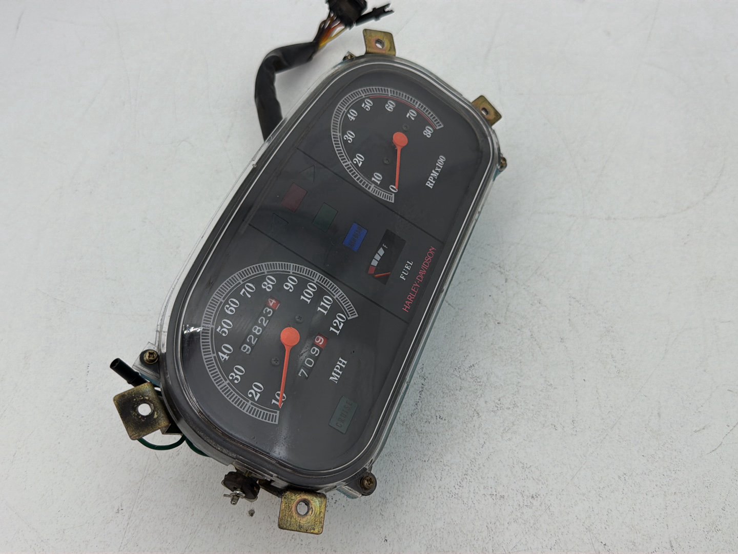 1984 - 1998 Harley-Davidson Touring Electra Glide Classic Speedo Tacho Speedometer Tachometer Gauges 67211-86A