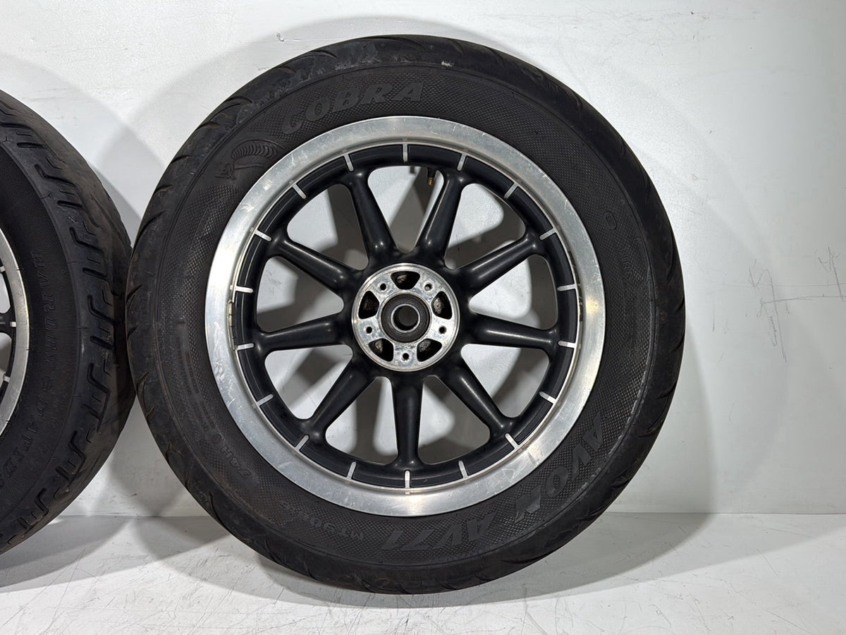 2007 Harley Touring FLHTP Electra Glide Police OEM Front Rear Wheel Rim Tire 16"