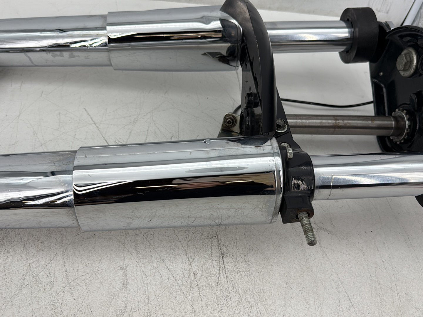 1995 Harley Road King Touring FLHR OEM Front Triple Tree Set & LH RH Fork Legs Sliders