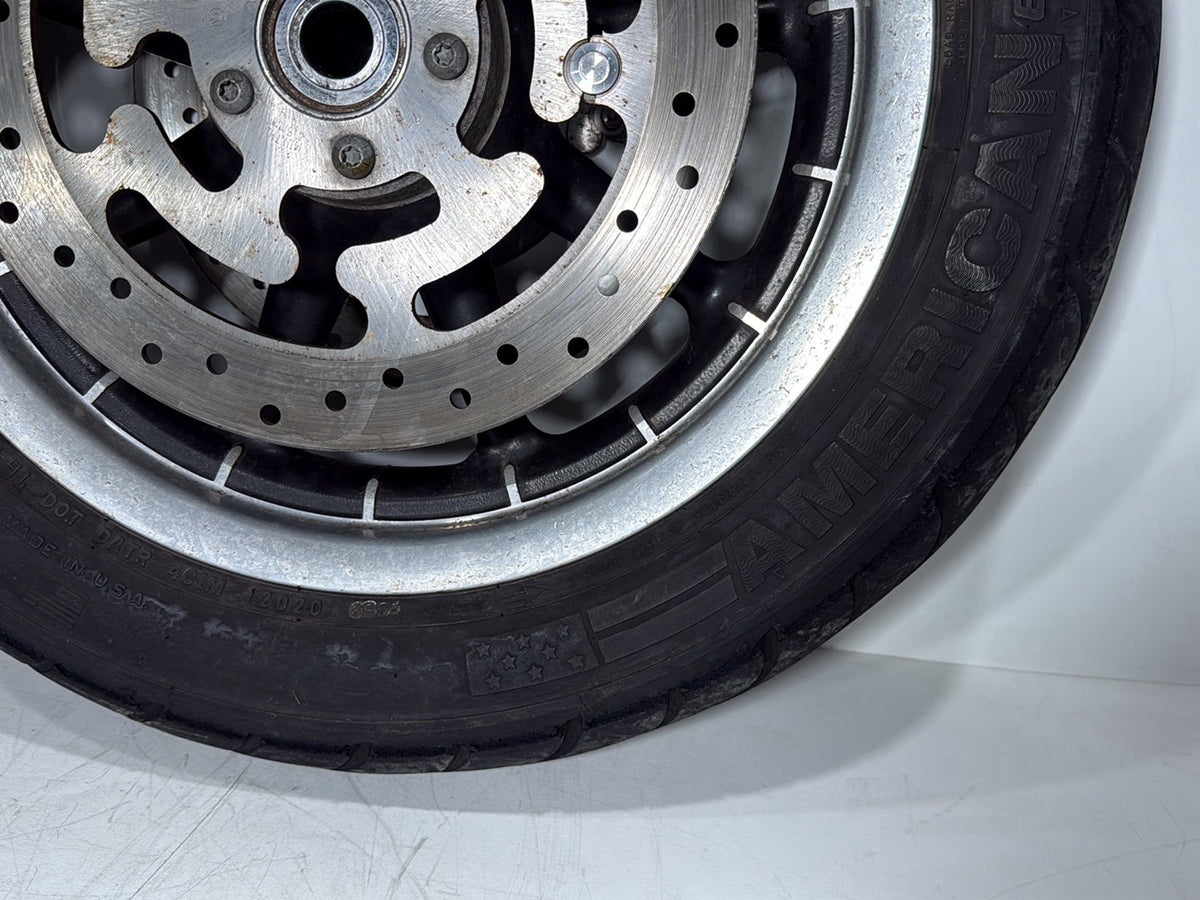 2008 Harley Touring FLHT Electra Glide OEM Front Wheel Rim Tire MT90B16 16"