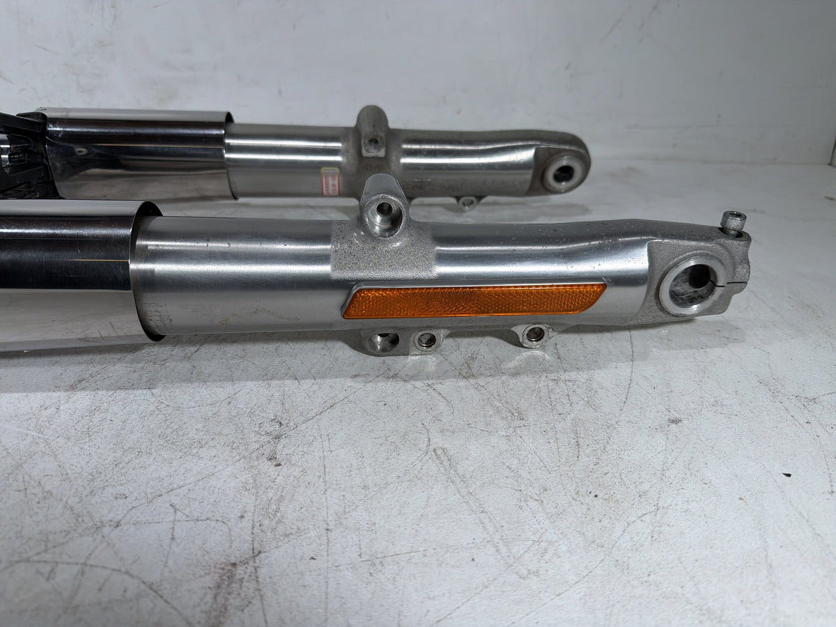 15 Harley Electra Glide Touring Front Triple Tree Set & LH RH Fork Legs Sliders