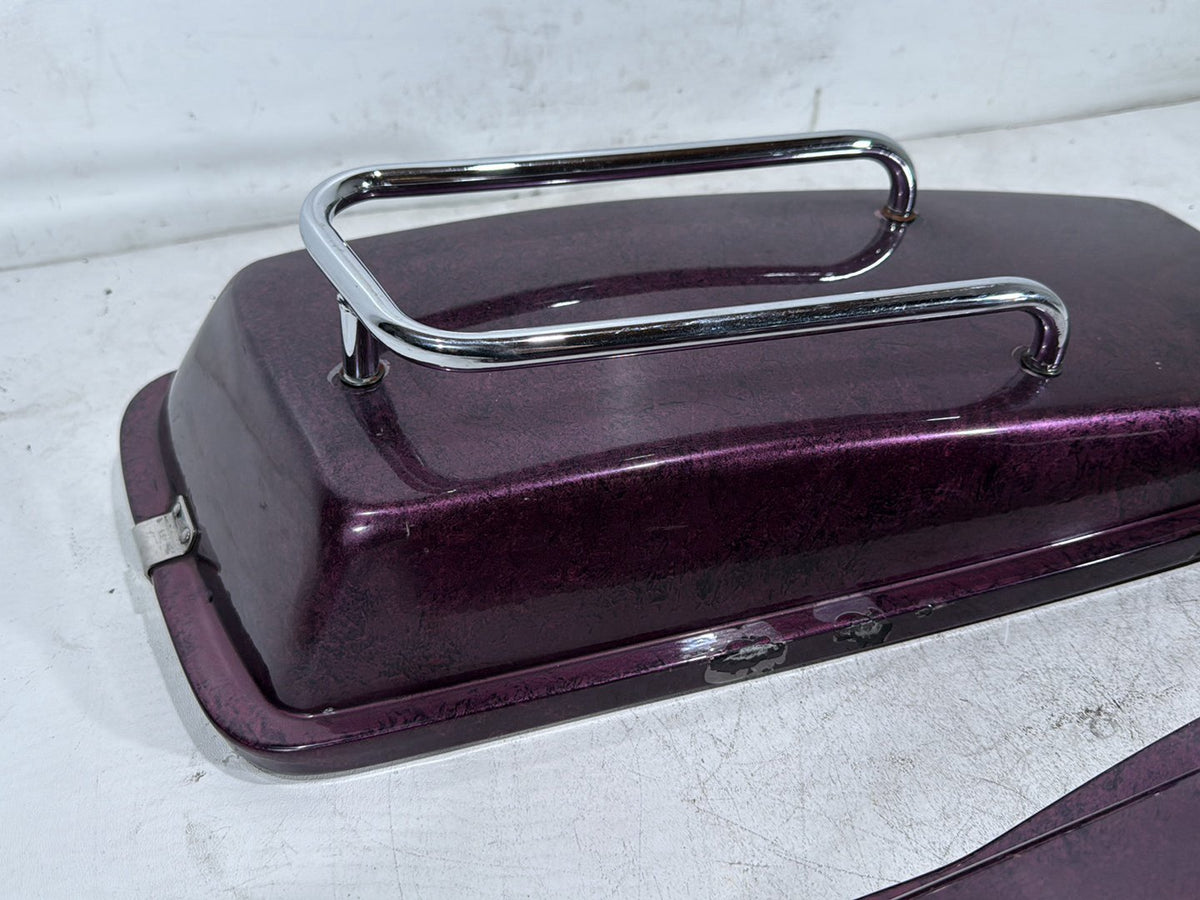 90 Harley Electra Glide Touring Sport OEM Left & Right Saddlebag Lid Cover Caps
