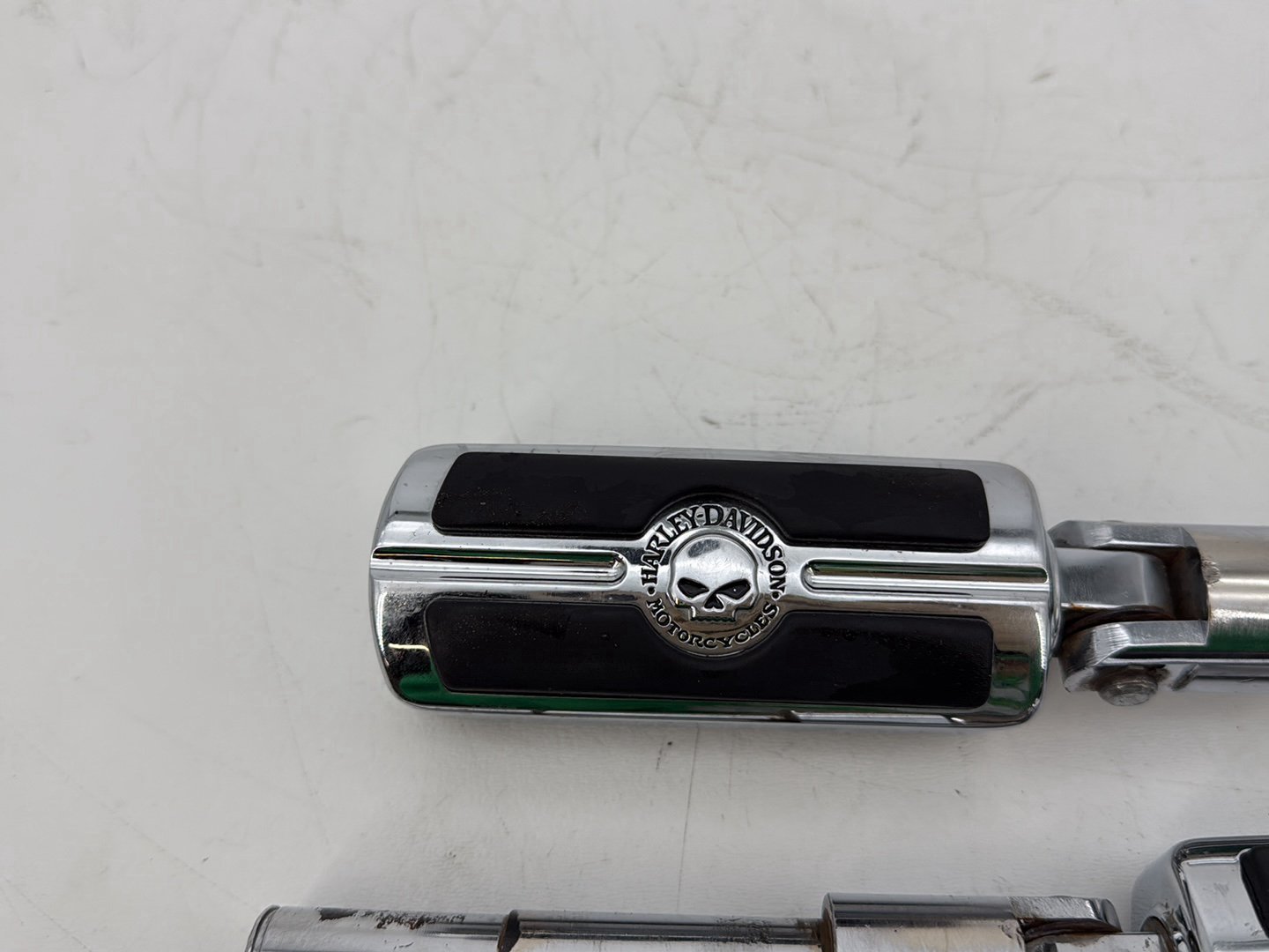2009 Harley Sportster XL1200C 1200 Custom OEM Left & Right Driver Step Foot Rest Pegs
