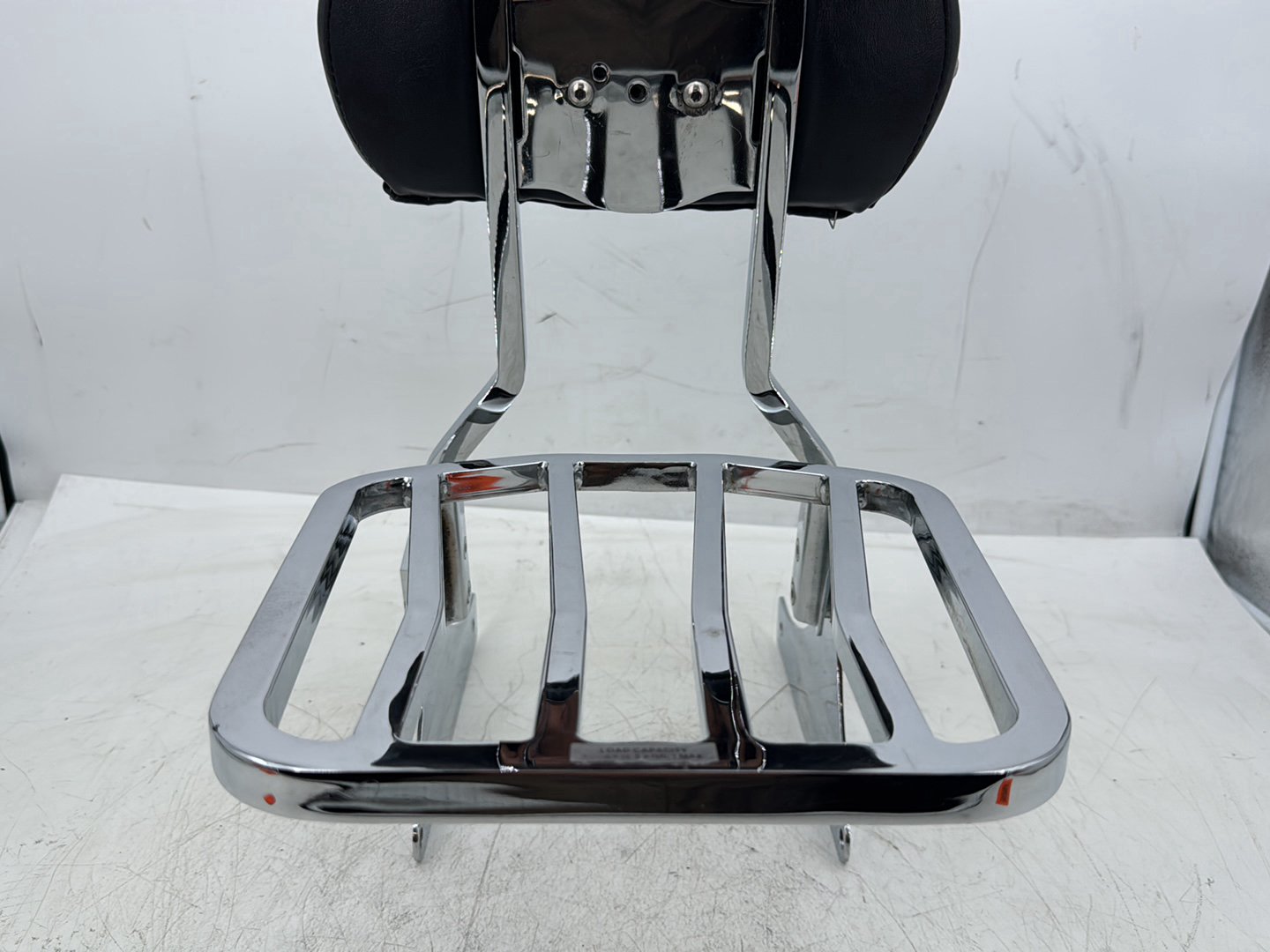 2007 Harley Softail Heritage Classic FLSTC OEM Rear Sissy Bar w/ Backrest Cushion Pad