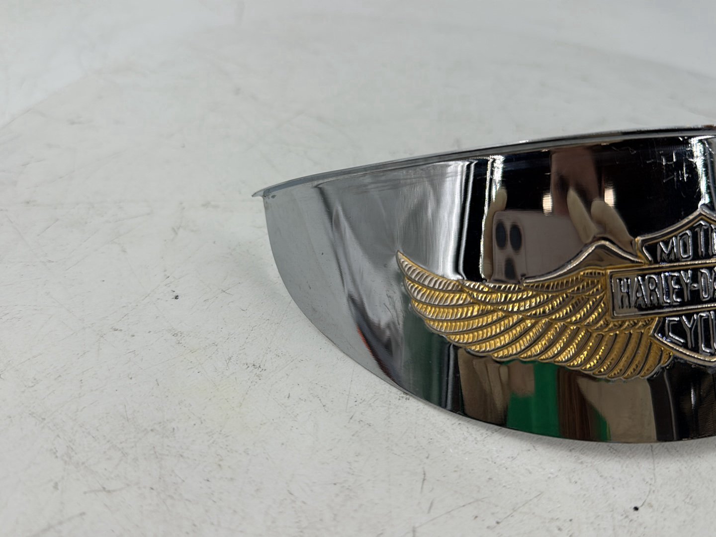 1995 Harley Touring Electra Headlight Headlamp Visor Mount Bracket Golden Eagle
