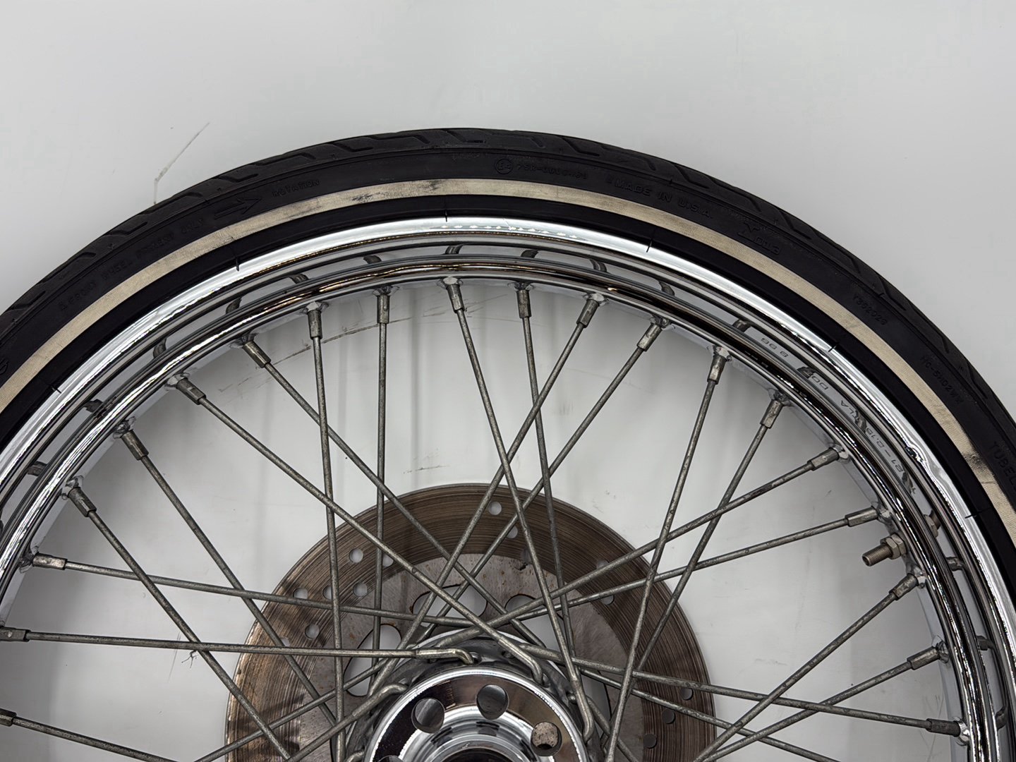 1997 Harley Softail Heritage Classic OEM Front Wheel Rim Tire Spoked MH90-21 21"