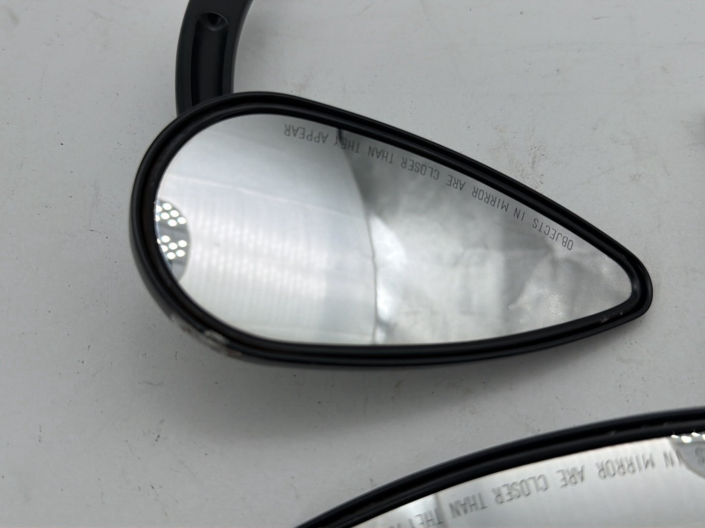 2008 Harley Dyna Fat Bob FXDF OEM Left Right Rear View Mirror Willie G SKULL