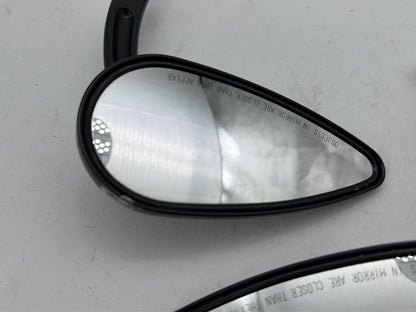 2008 Harley Dyna Fat Bob FXDF OEM Left Right Rear View Mirror Willie G SKULL
