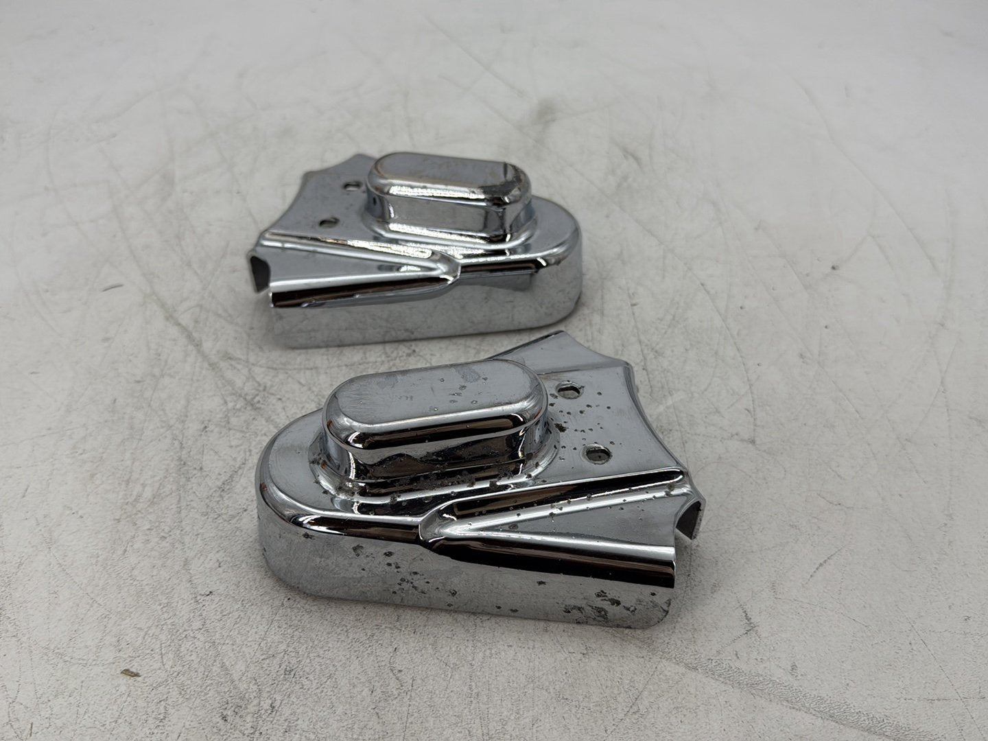 1998 Harley Softail Custom FXSTC OEM Rear Wheel Axle Nut Covers Caps