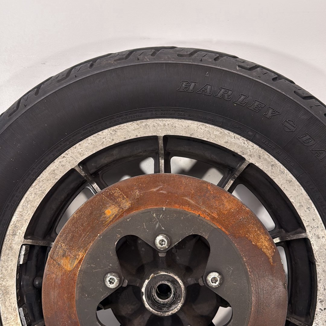 1984 - 1998 Harley-Davidson Touring Road King Police Rear Wheel Rim Tire  	43402-87A