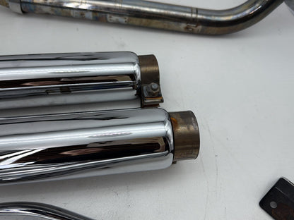 2008 Harley Softail Deluxe FLSTN OEM Exhaust Header Pipes Muffler