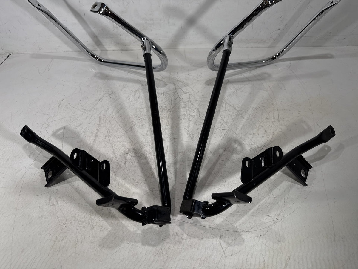 12 Harley Electra Glide Touring OEM Rear Left Right Saddlebag Guard Rails Bar