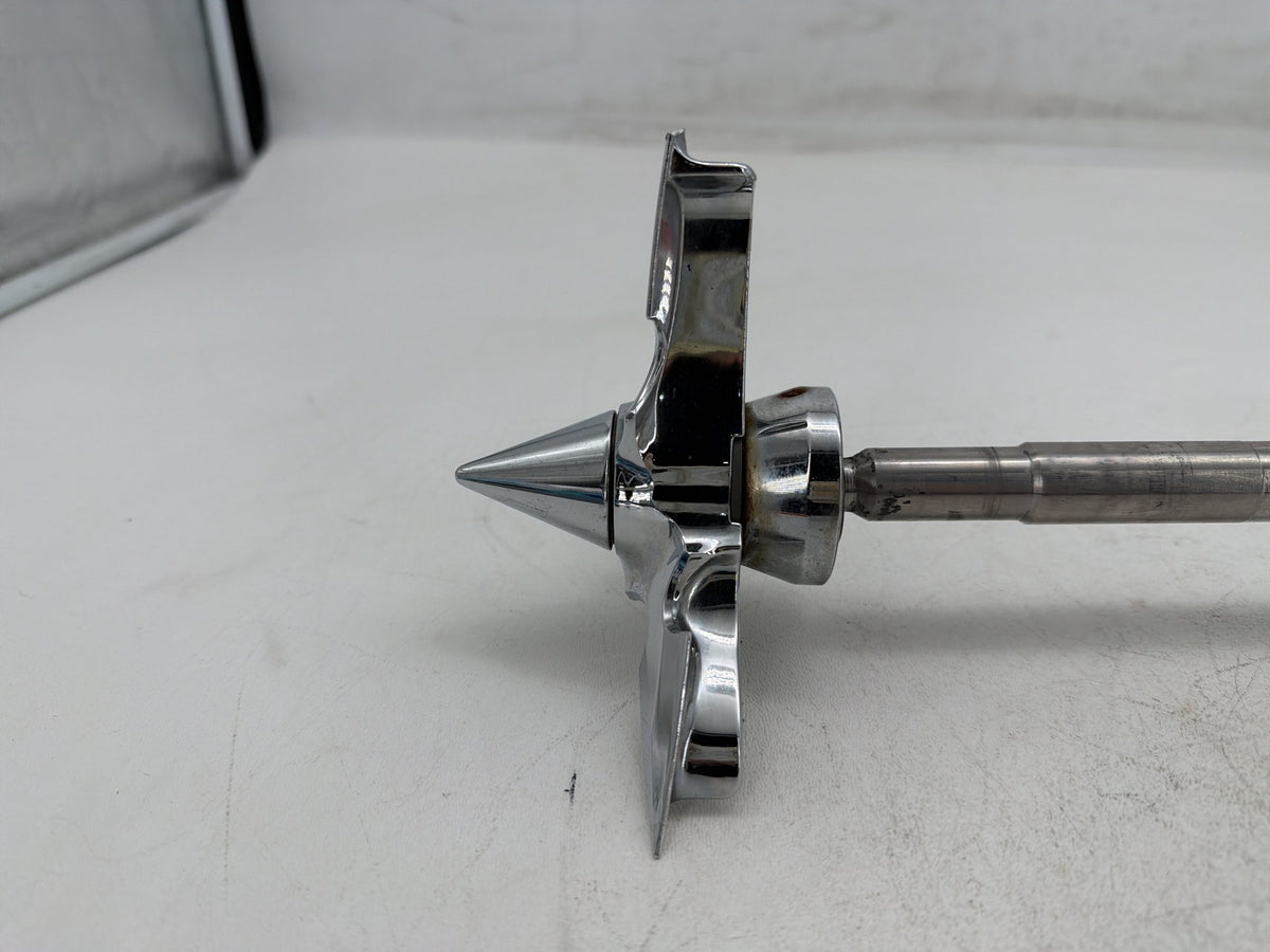 2001 Harley Softail Standard OEM Front Wheel Axle Bolt Shaft w/ Spearhead Caps