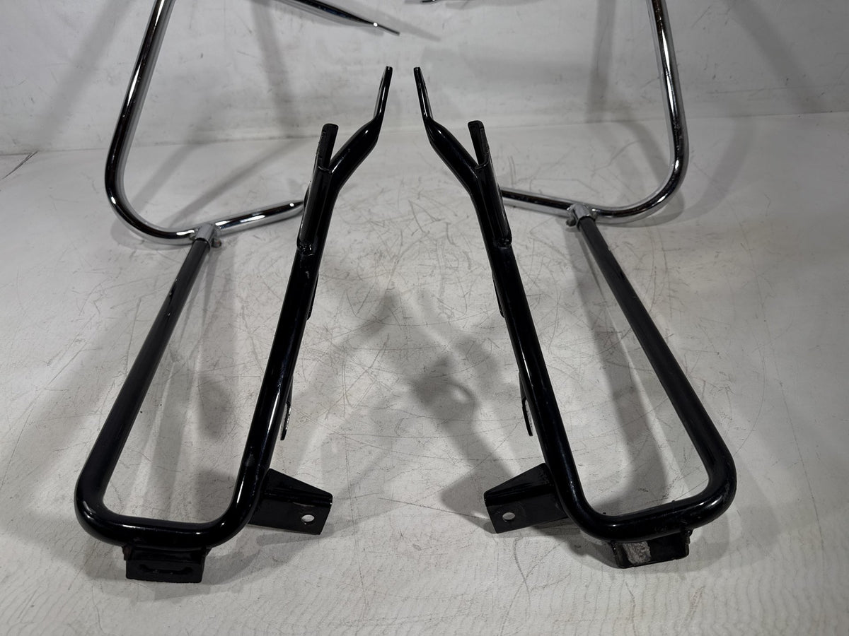 12 Harley Electra Glide Touring OEM Rear Left Right Saddlebag Guard Rails Bar