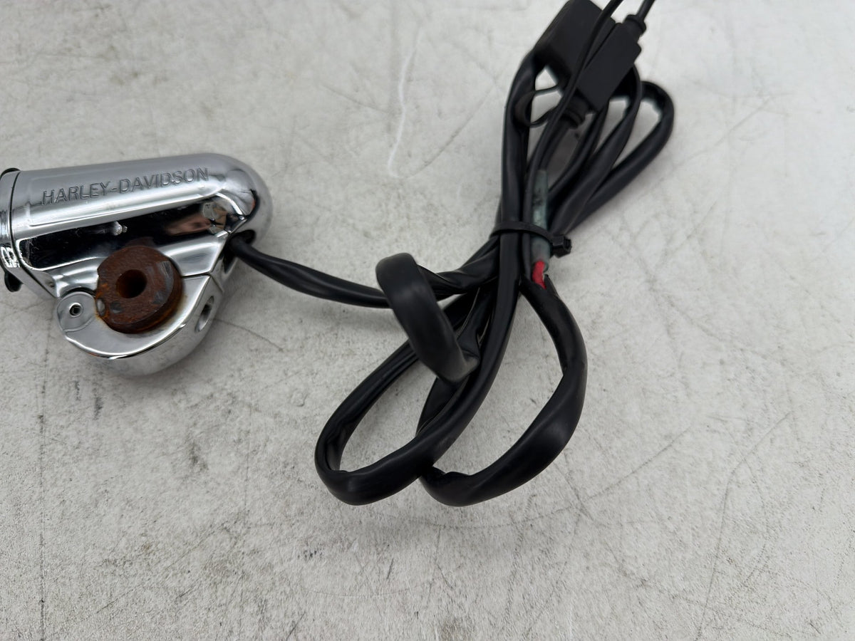 2001 Harley Fat Boy Softail FLSTFI OEM Handlebar Mounted Auxiliary Power Port