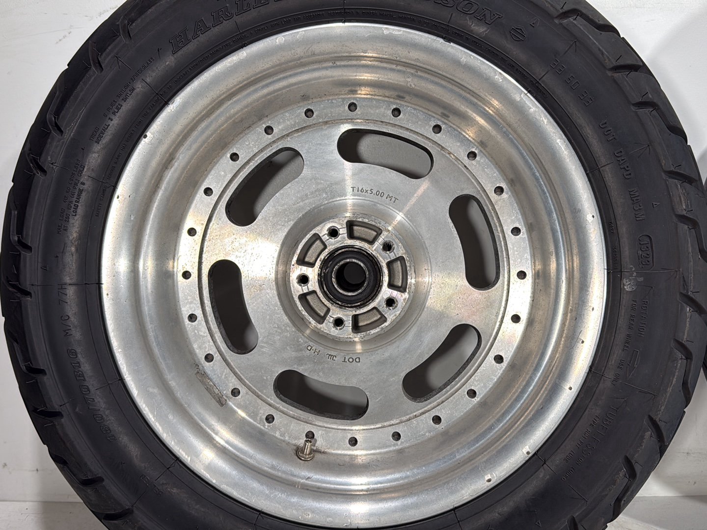 2010 Harley Dyna Fat Bob FXDF OEM Front & Rear Wheel Rim Tire 16"