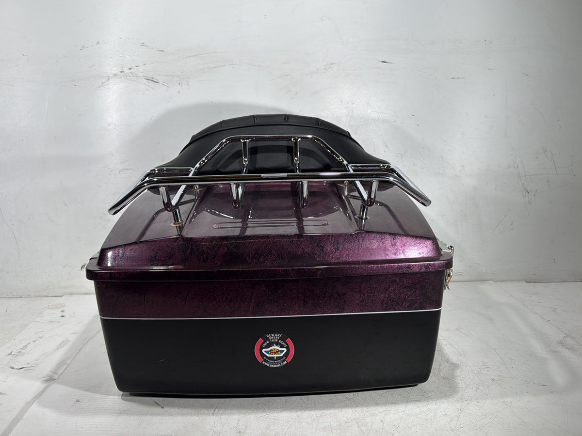 1990 Harley Electra Glide Touring Sport OEM Pass Backrest Tour Pak Luggage NOKey