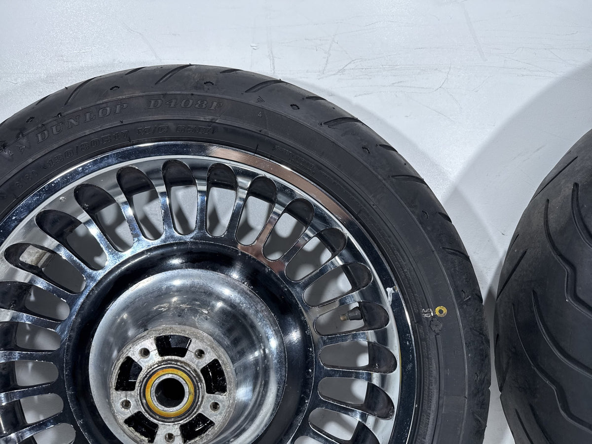 2012 Harley Electra Glide Touring Ultra OEM Front & Rear Wheel Rim Tire 16" 17"