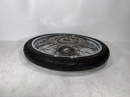 09 Harley Sportster XL1200 1200 Low OEM Front Wheel Rim Tire Spoked MH90-21 21"