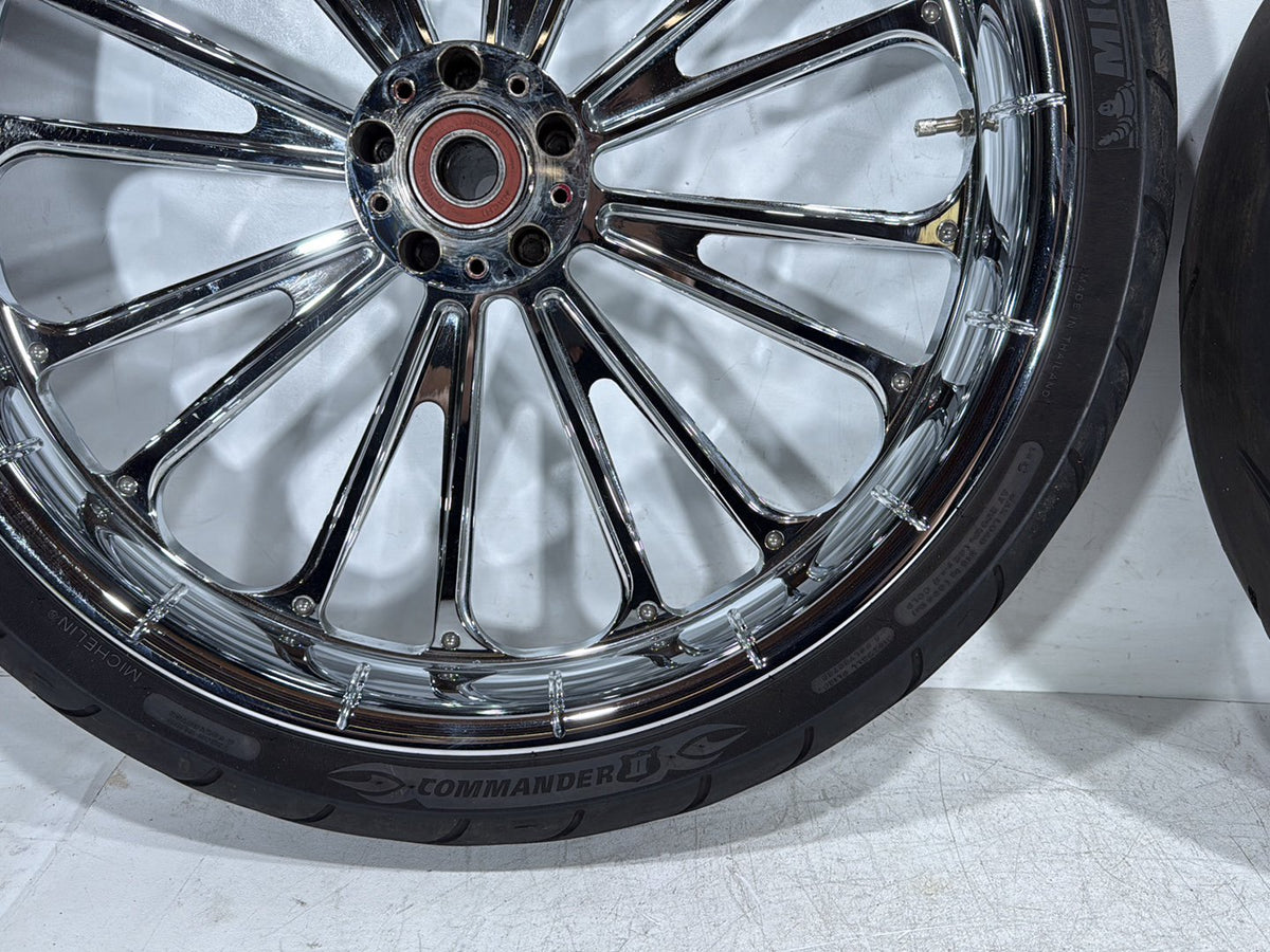 2009 Harley Road Glide Touring FLTR OEM Front & Rear Wheel Rim Tire