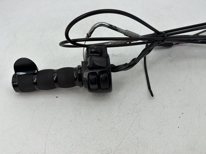 2007 - 2012 Harley-Davidson Touring Street Glide Right Engine Start Kill Switches Controls w/ Hand Grip, Idle Throttle Cables