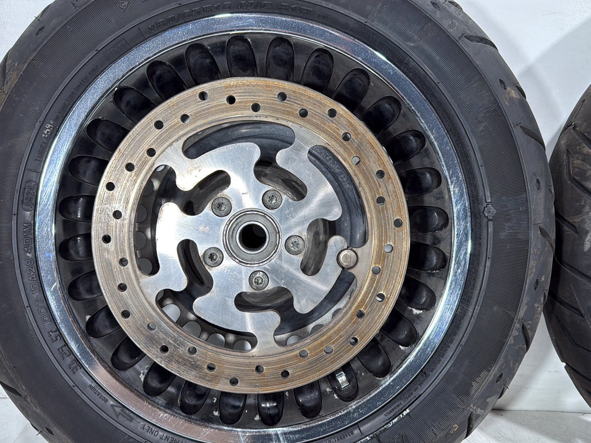2010 Harley Electra Glide Touring Ultra OEM Front & Rear Wheel Rim Tire 16" 17"