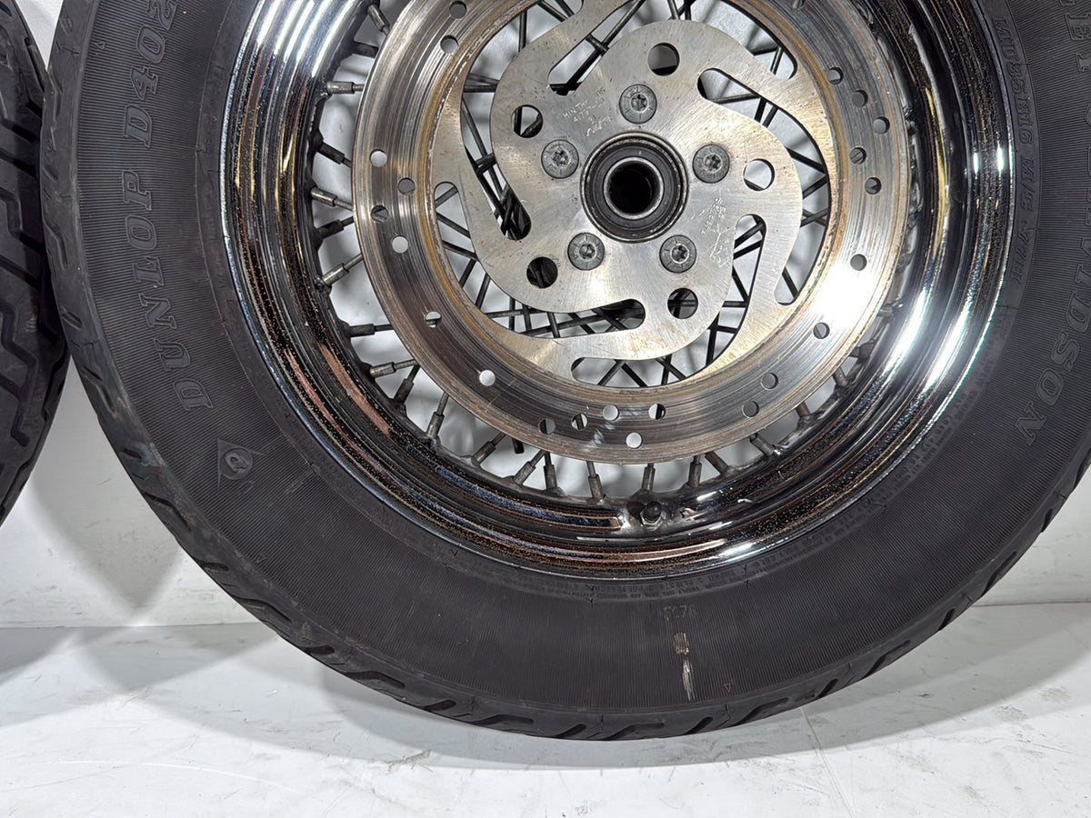 2004 Harley Road King Touring Classic OEM Front Rear Wheel Rim Tire Spoked 16"