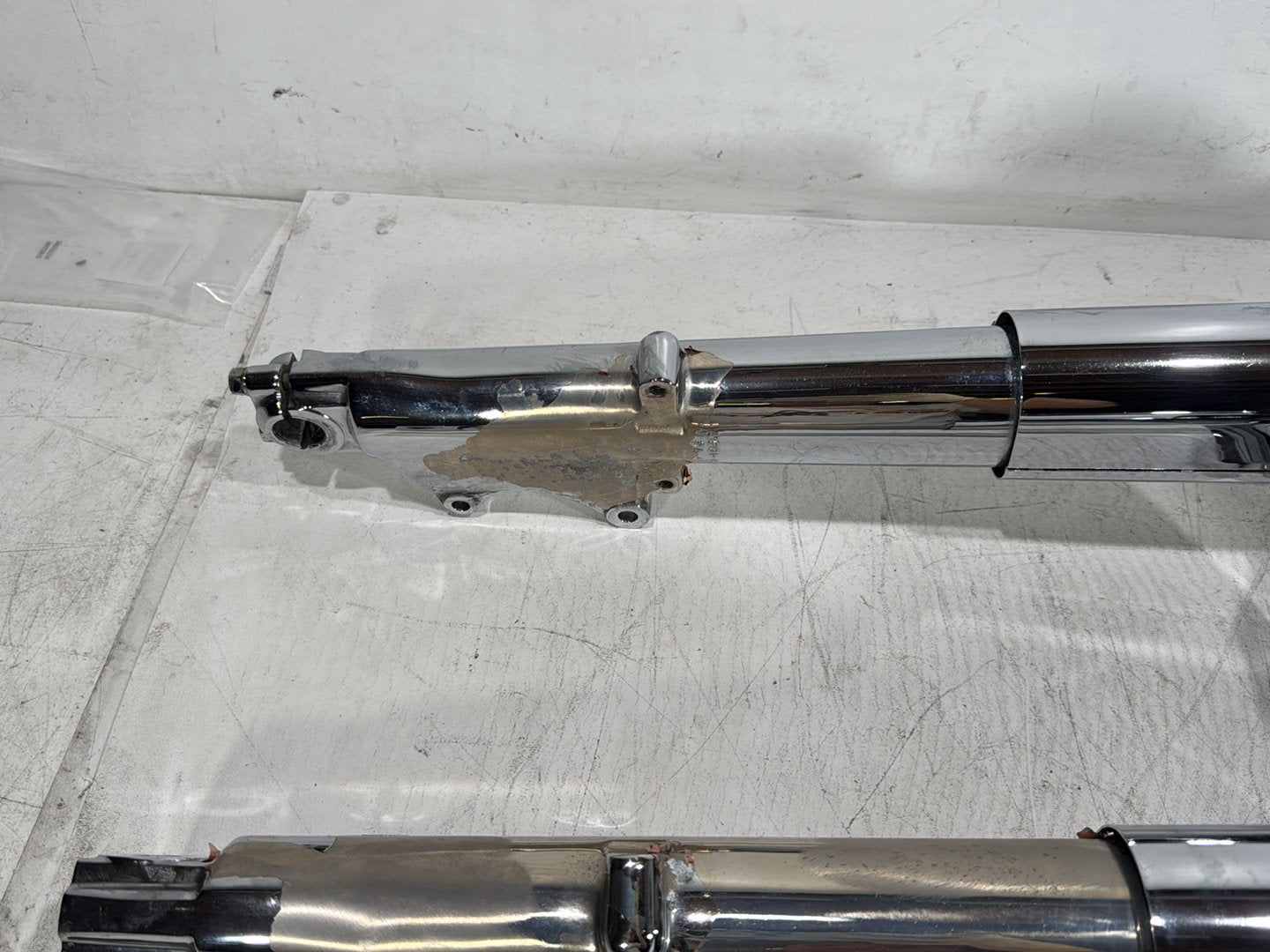 1996 Harley Road King Touring Police FLHPI OEM Front Triple Tree Set & LH RH Fork Legs Sliders