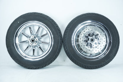 2007 - 2011 Harley-Davidson Touring CVO Electra Screamin Eagle Front & Rear Wheel Rim Tire 43539-04