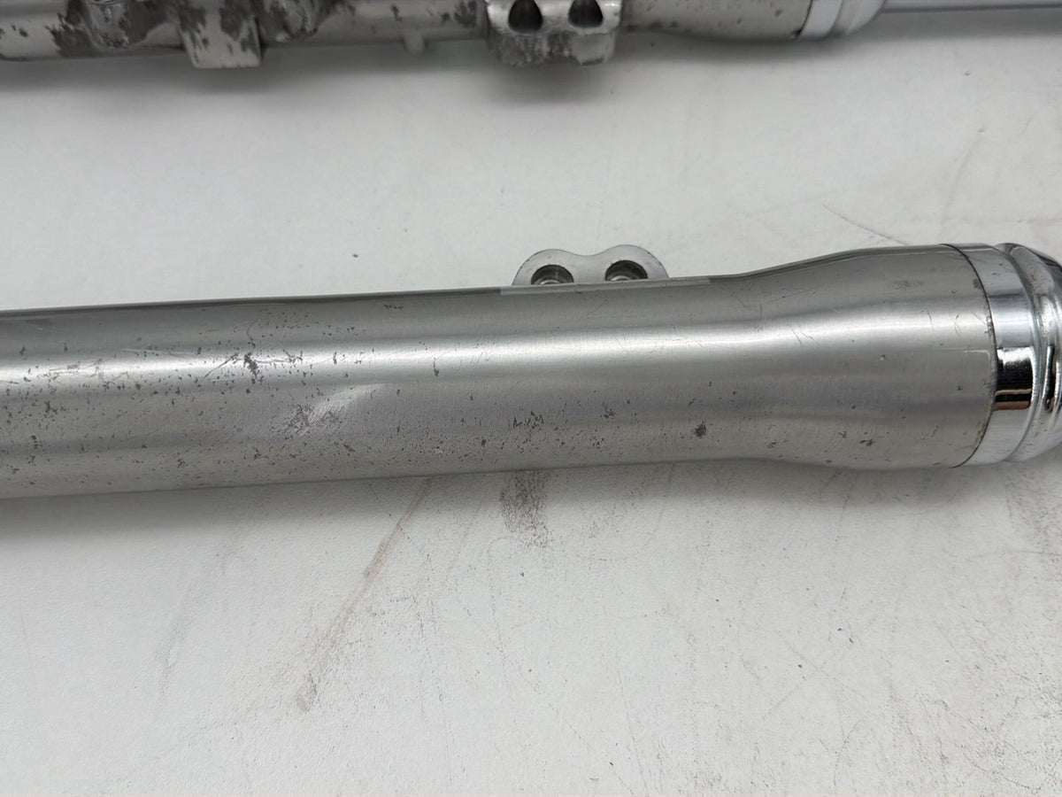 2008 Harley Dyna Super Glide OEM Front Triple Tree Set & LH RH Fork Legs Sliders