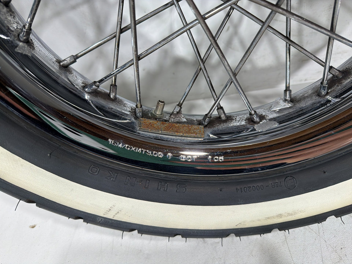 2004 Harley Electra Glide CVO Screamin OEM Front Rear Wheel Rim Tire Spoked 16"